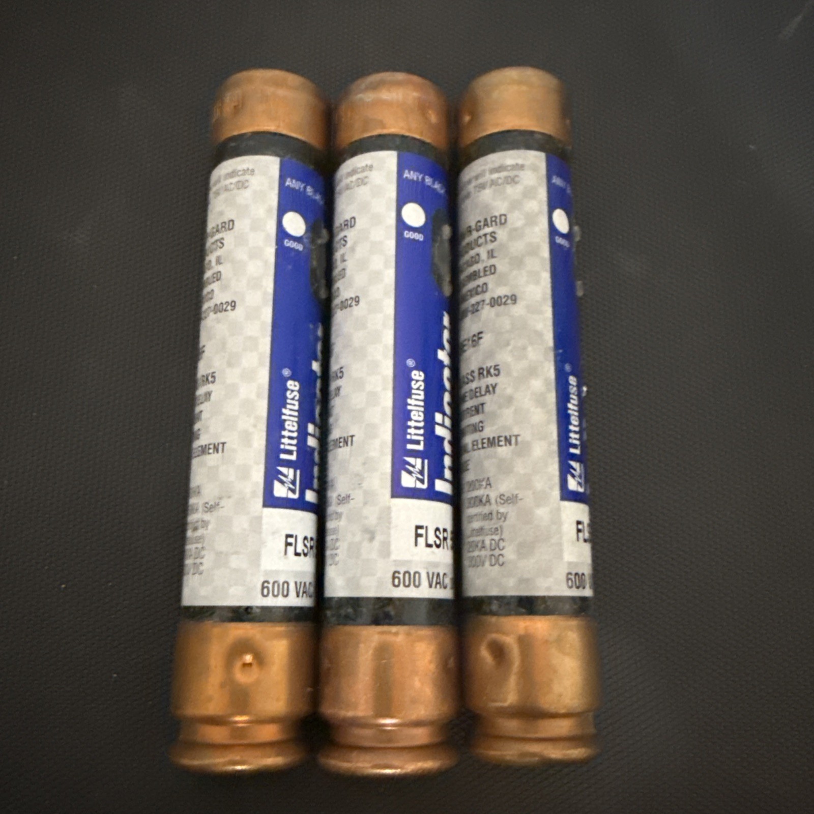 Lot of 3 – FLSR50ID Littelfuse 50 Amp Fuse Class RK5 600VAC – New Old Stock