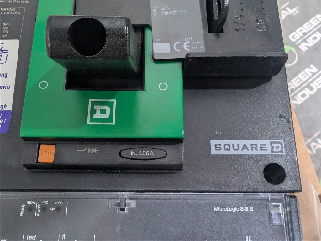 400A Square D LL 400 PowerPacT I-Line Breaker 600V 3-3S LSI LLA36400CU33XABBDYQ