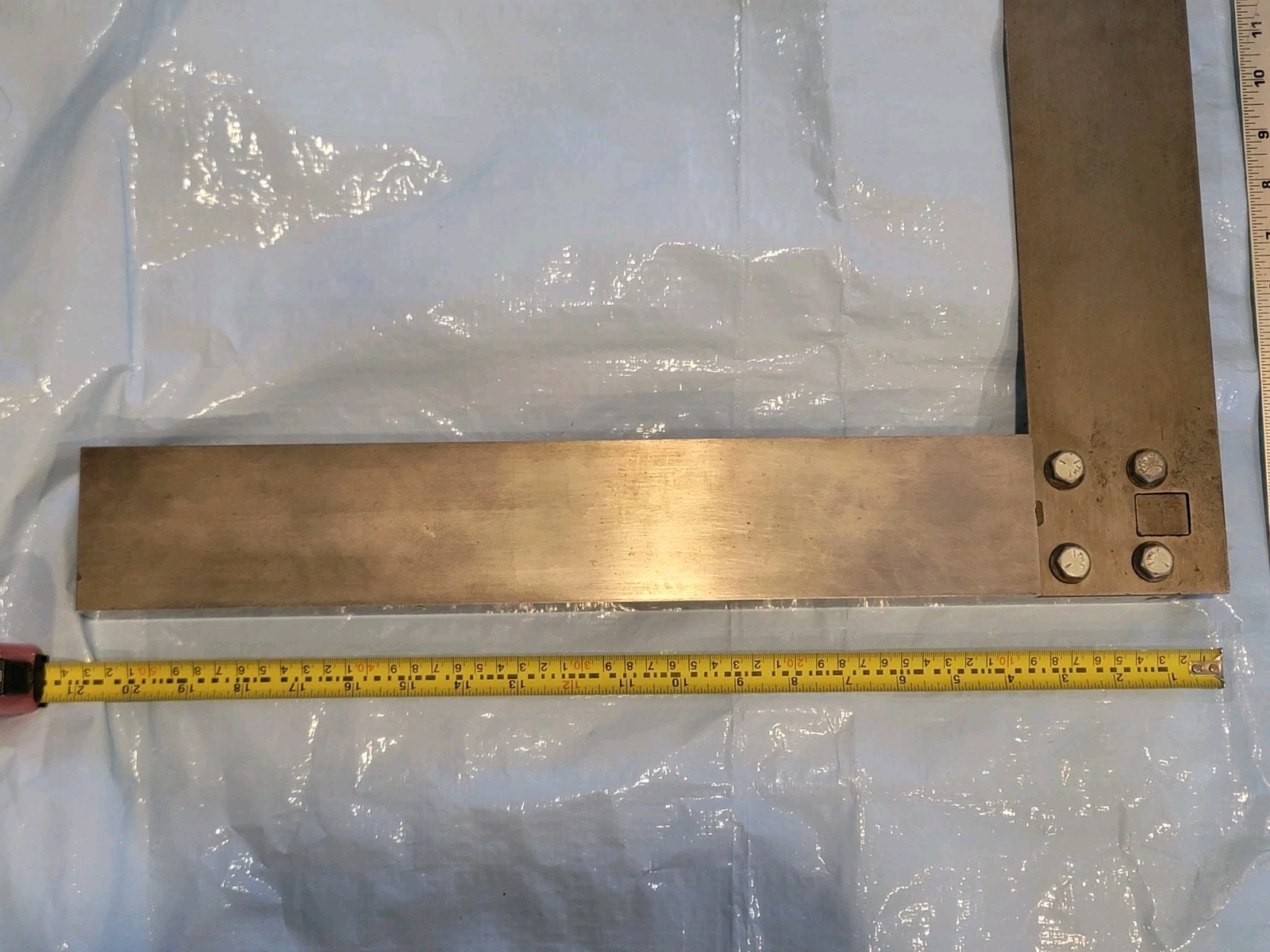L.S. Starrett No. 20 Machinist Precision Square Blade 39″ 20-1/2″ Base