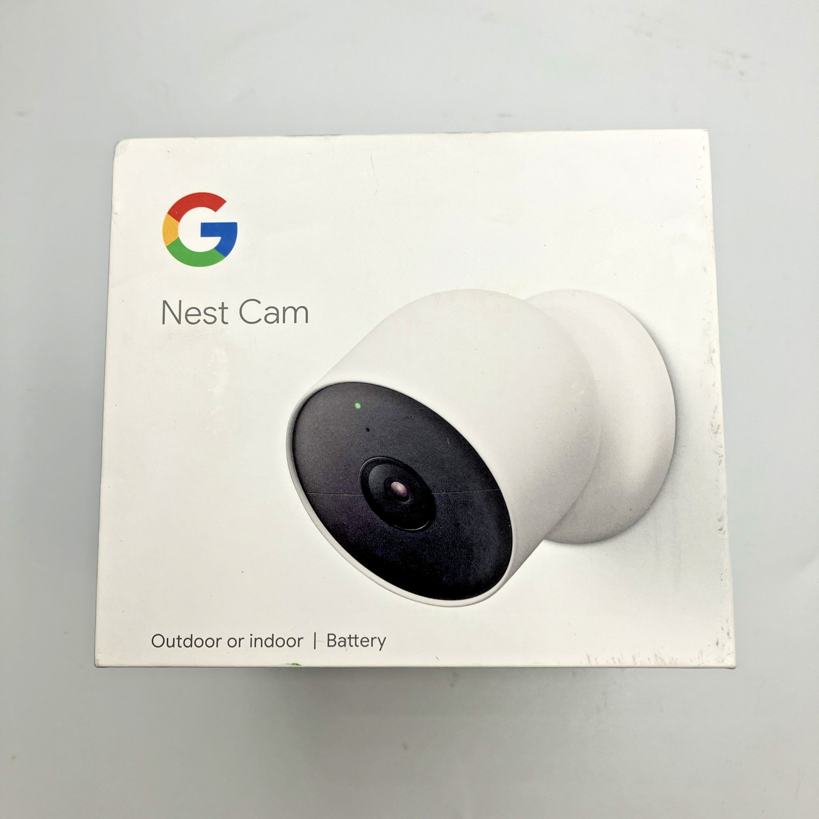 Google Nest Security Indoor Outdoor Camera G3AL9 (Snow) w/ box – Open Box Tested
