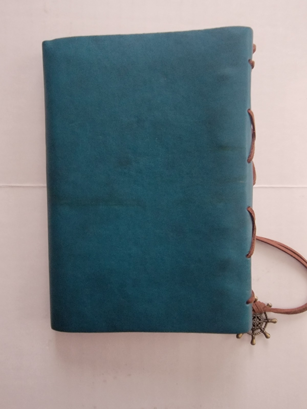 MaleDen Nautical Theme Turquoise Leather Spiral Journal Refillable Diary