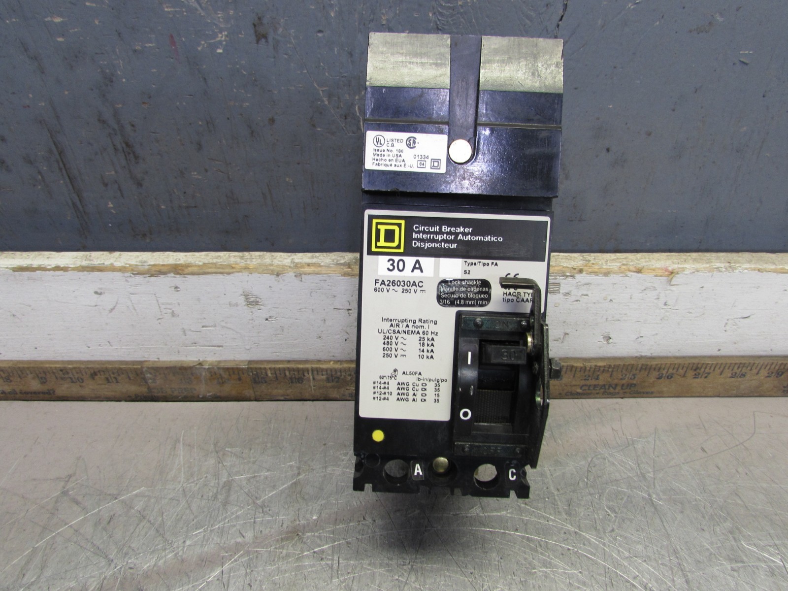 SQUARE D FA26030AC, I-Line Circuit Breaker , 2P/ 30A/ 600V, Clean! MAKE OFFER!