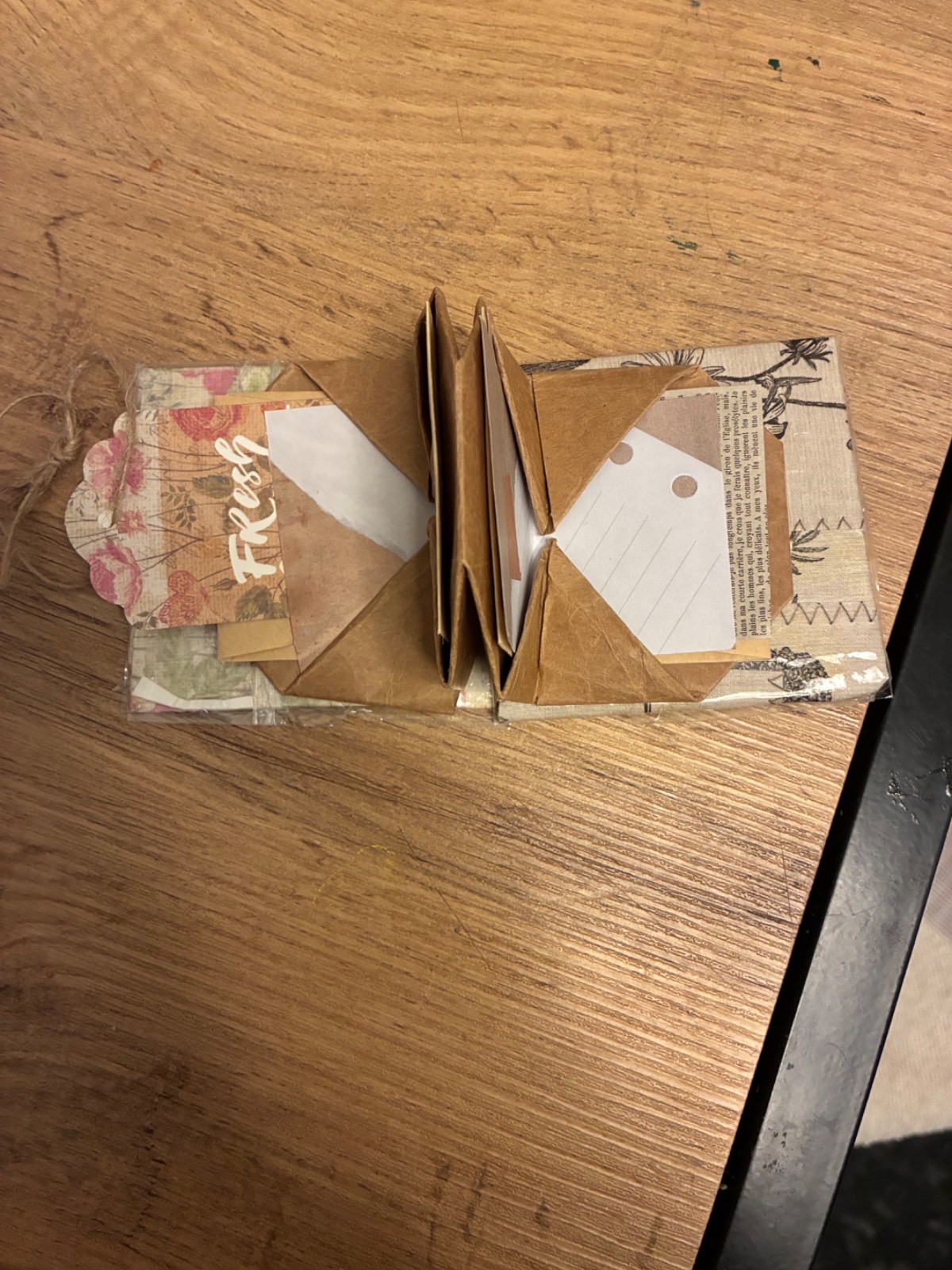 Handmade Junk Journal blizzard book