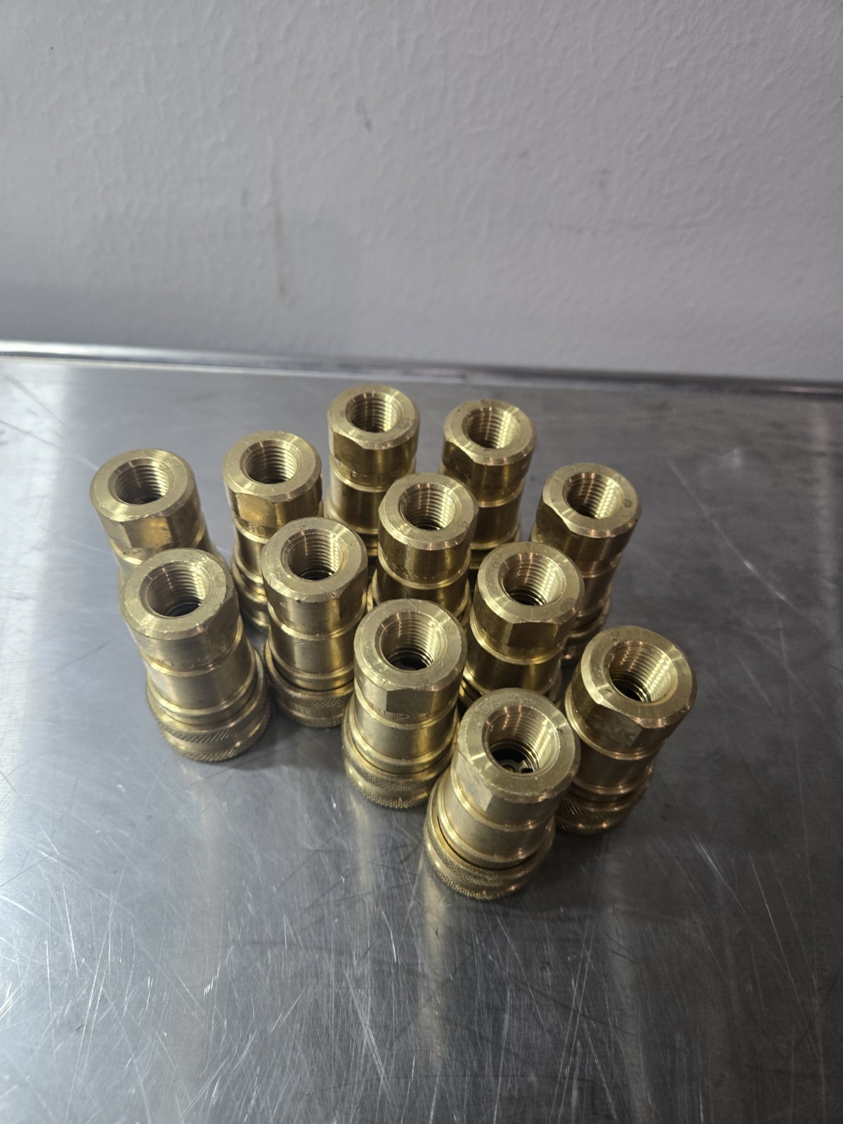 NEW 12 Pieces Parker Brass Hydraulic Quick Couplers BH2-60W