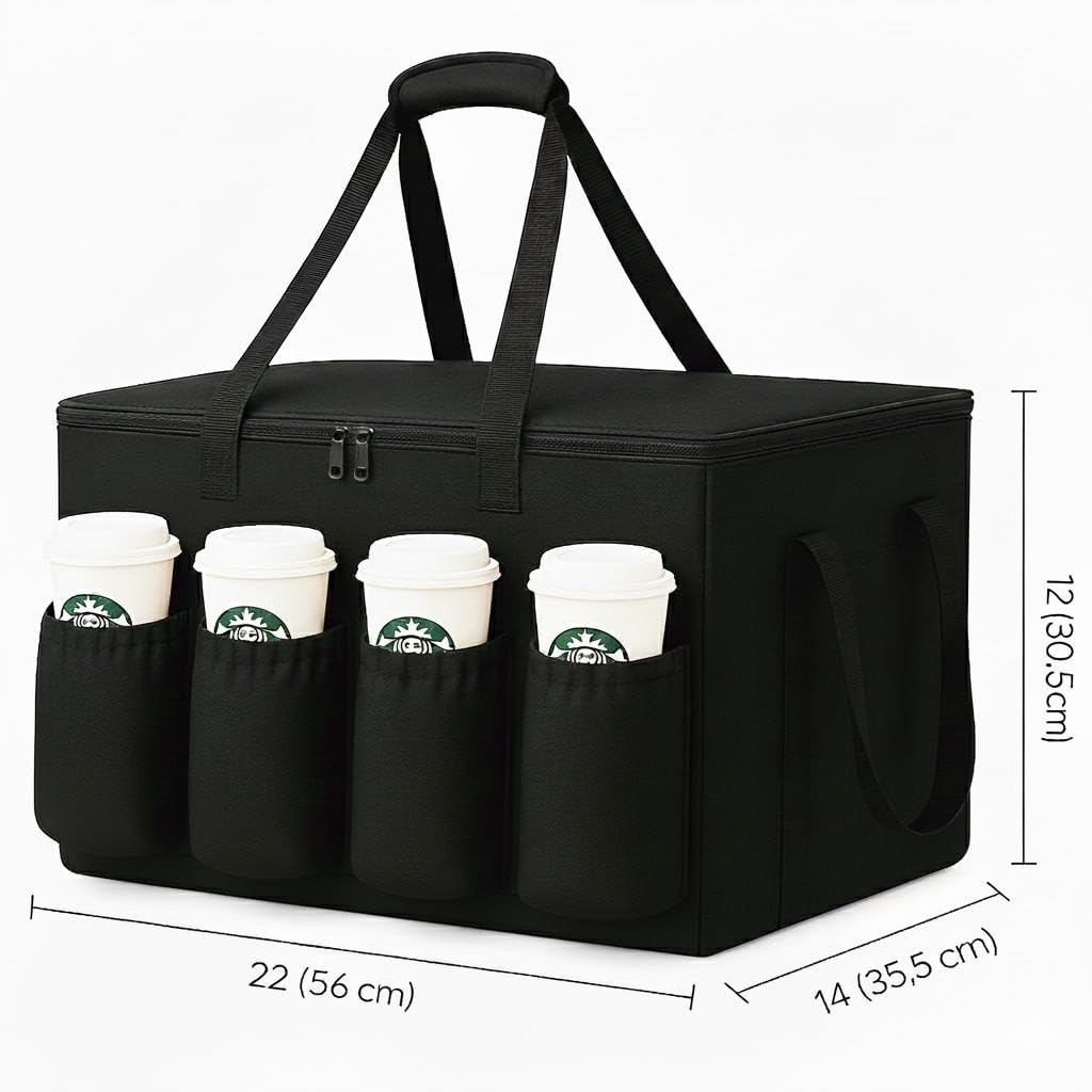 Catering Bag for doordash uber eats 22x14x13 Insulated Food Delivery Bag with…