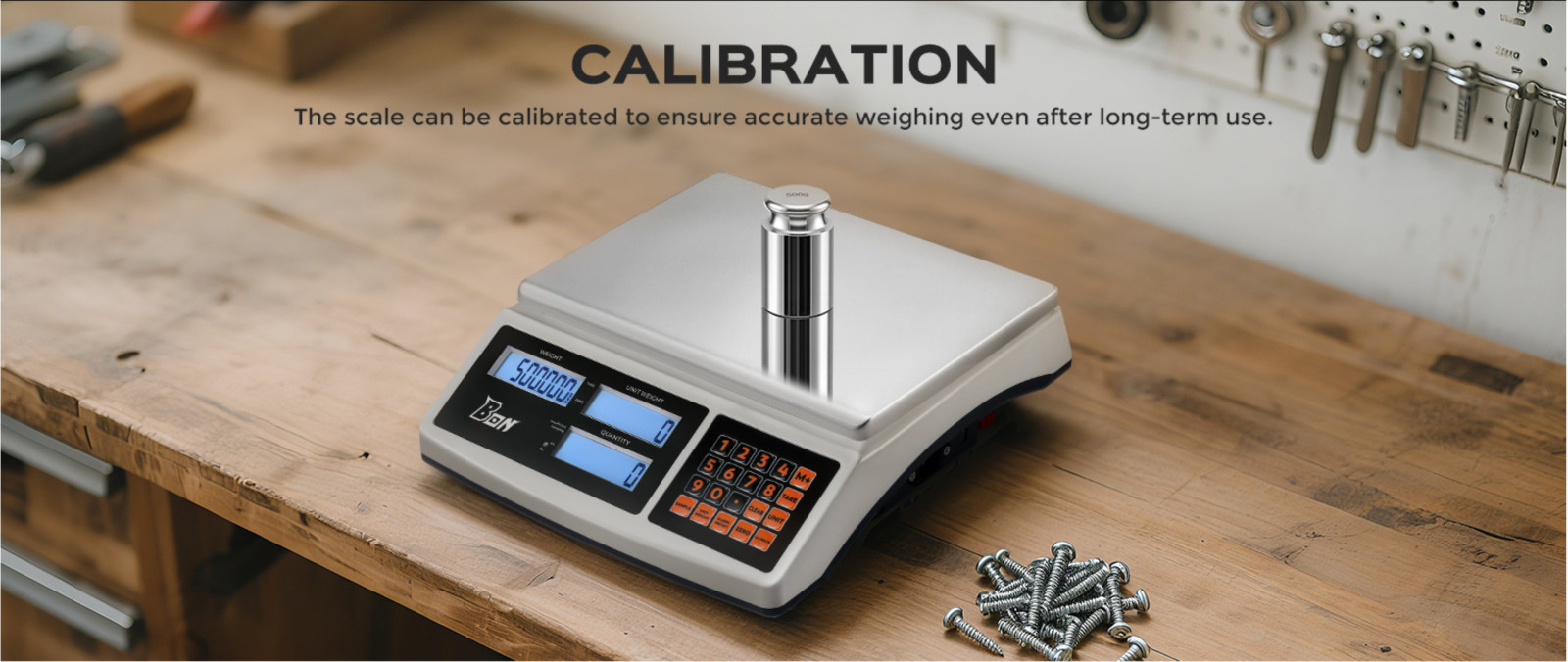 Stainless Steel Counting Scale 66lb 30kg Digital Parts Industrial Scale Battery