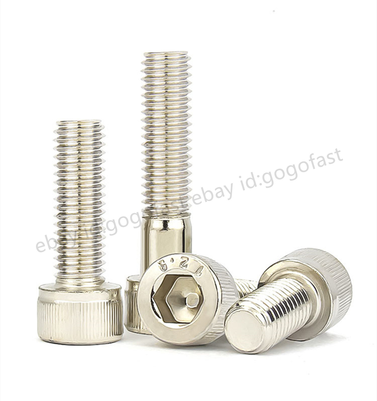 M7 Allen Screw Hex Socket Bolt Cap Head Screws White 12.9 Steel Length 10 – 40mm