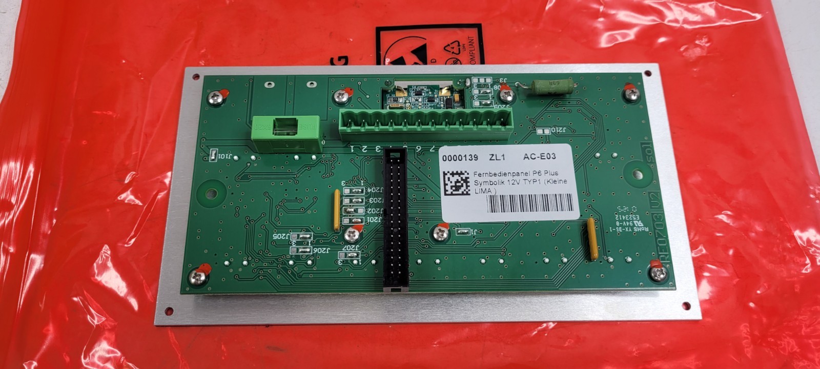 Fischer Panda Remote Control Panel P6 Plus 12V 0000139 ZL1 ACE03 G2U
