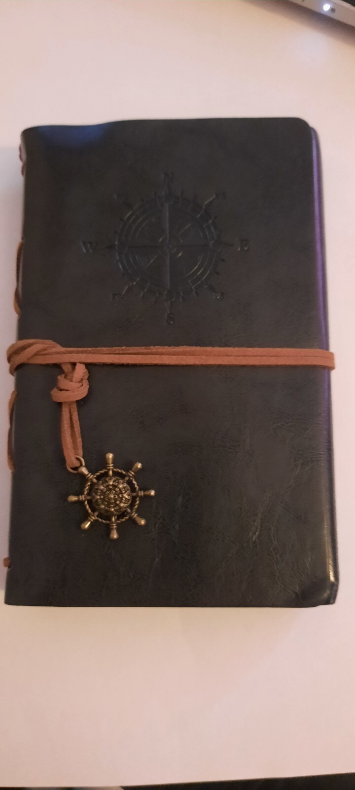 Mental Health, Leather Writing Journal, spiral Refillable Diary