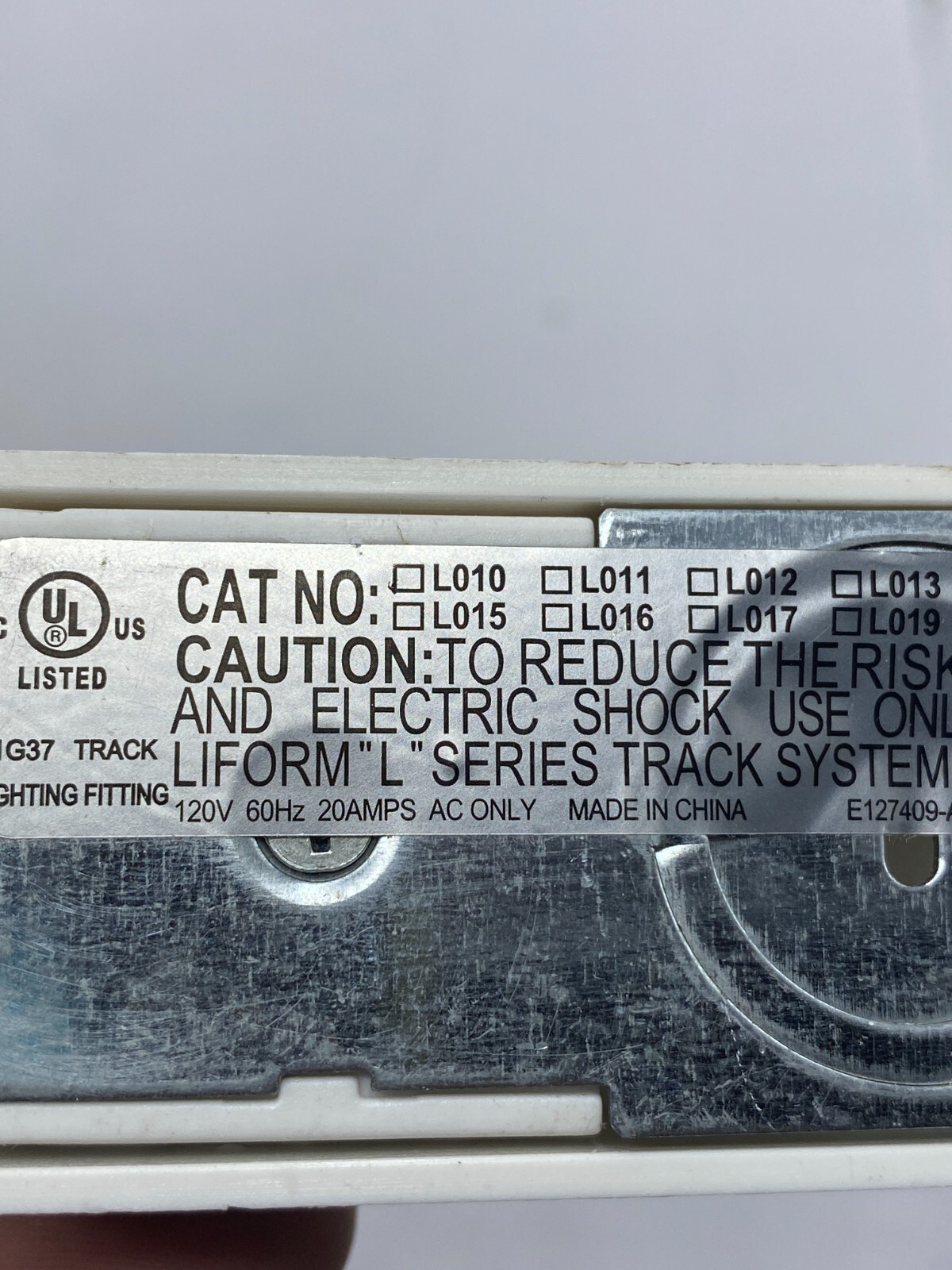 LOT OF 2 WAC LIGHTING HT SERIES TRACK LIVE END CONNECTOR WHITE 120V 60HZ 🔔