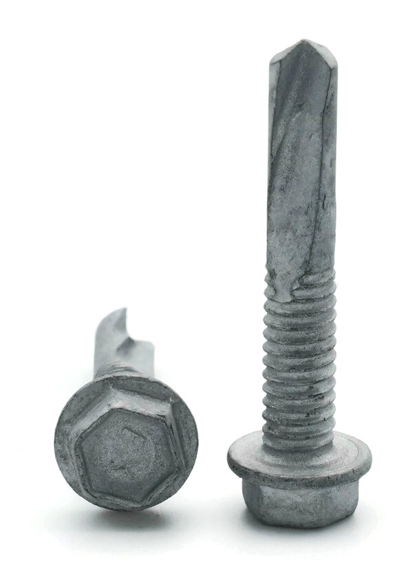 1/4″-28 Hex Washer Head Self Drilling Screws TEK-5 Climaseal – All Length & Qtys