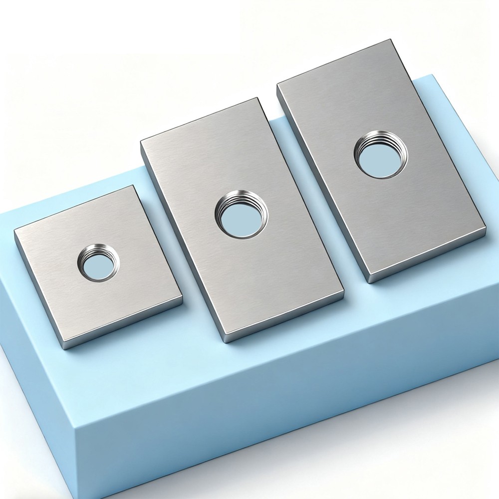 M3 M4 M5 M6 M8 M10 M12 A2 Stainless Steel Square/Rectangle Nuts Thin Type DIN562