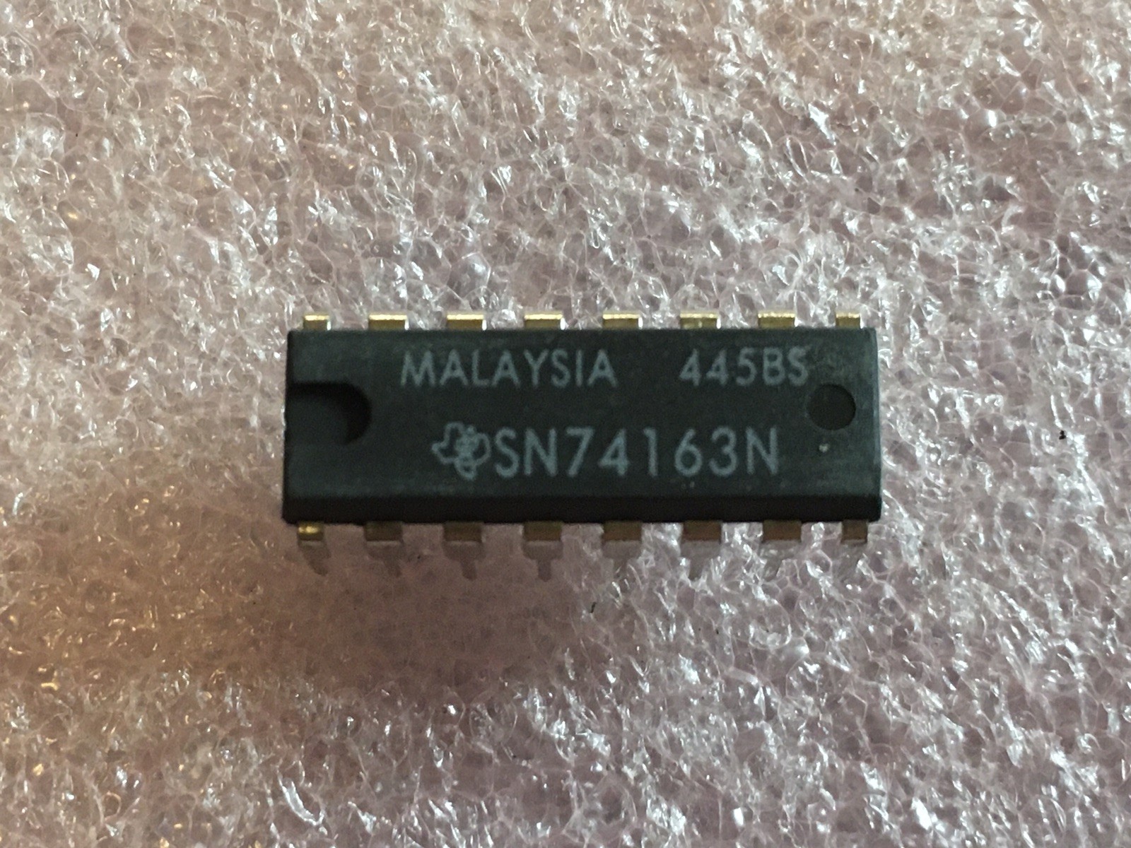 SN74163N IC SYNCHRONOUS BINARY COUNTER BIPOLAR INPUT 16-PIN DIP (LOT OF 5)