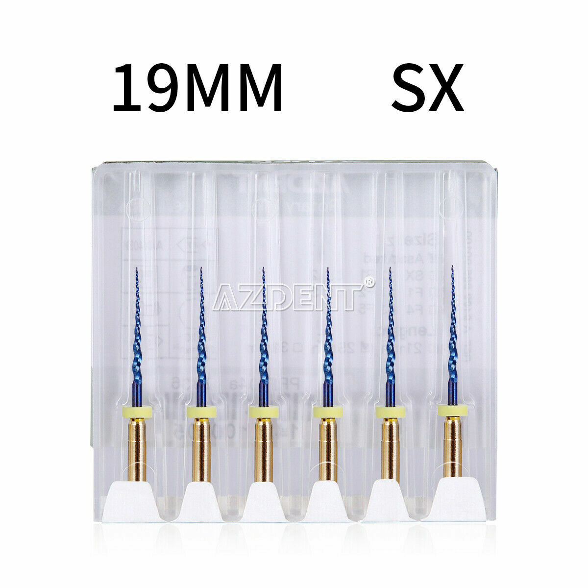 6pcs Endodontic Dental NiTi Engine Use Heat Activated Rotary Files 19mm/25mm