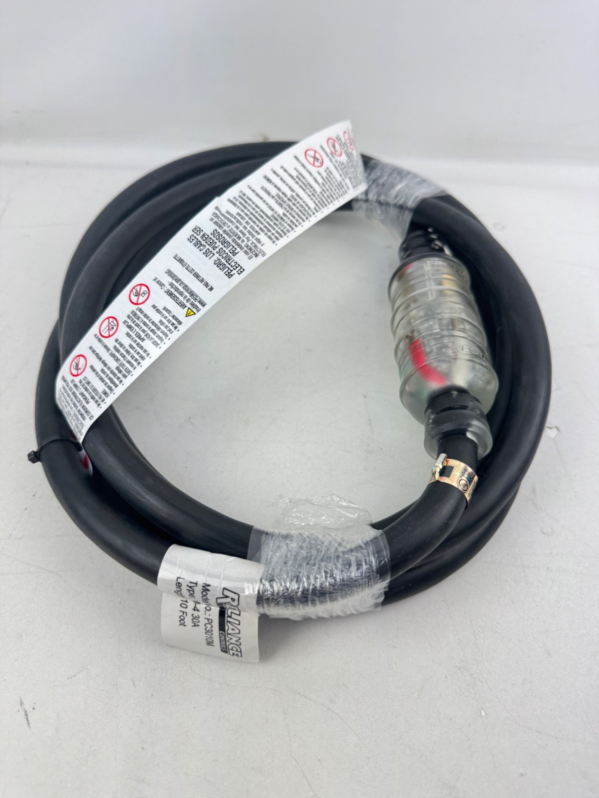 Reliance Controls PC3010M Generator Power Cord 30-Amp L14-30 10 Foot