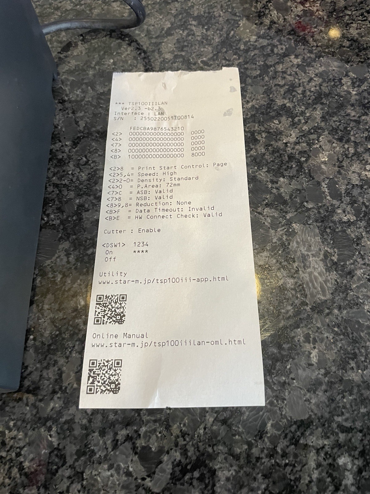 Star Micronics TSP100III Thermal POS Receipt Printer