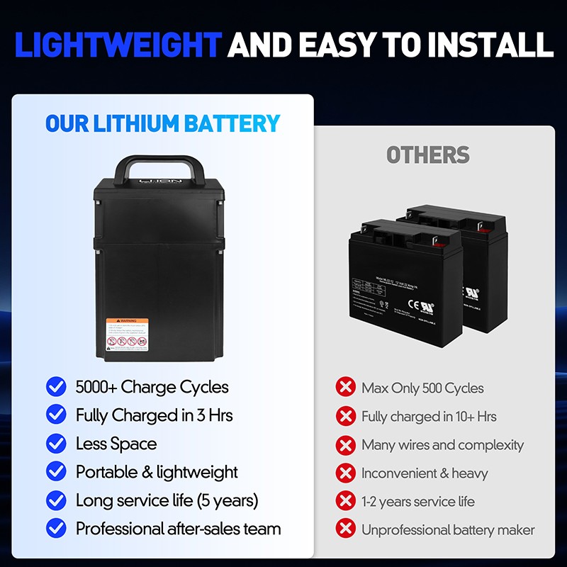 24V 20Ah Lithium Battery for Big Joe LPT26 LPT33 T40 EP Linde Pallet Truck Jack