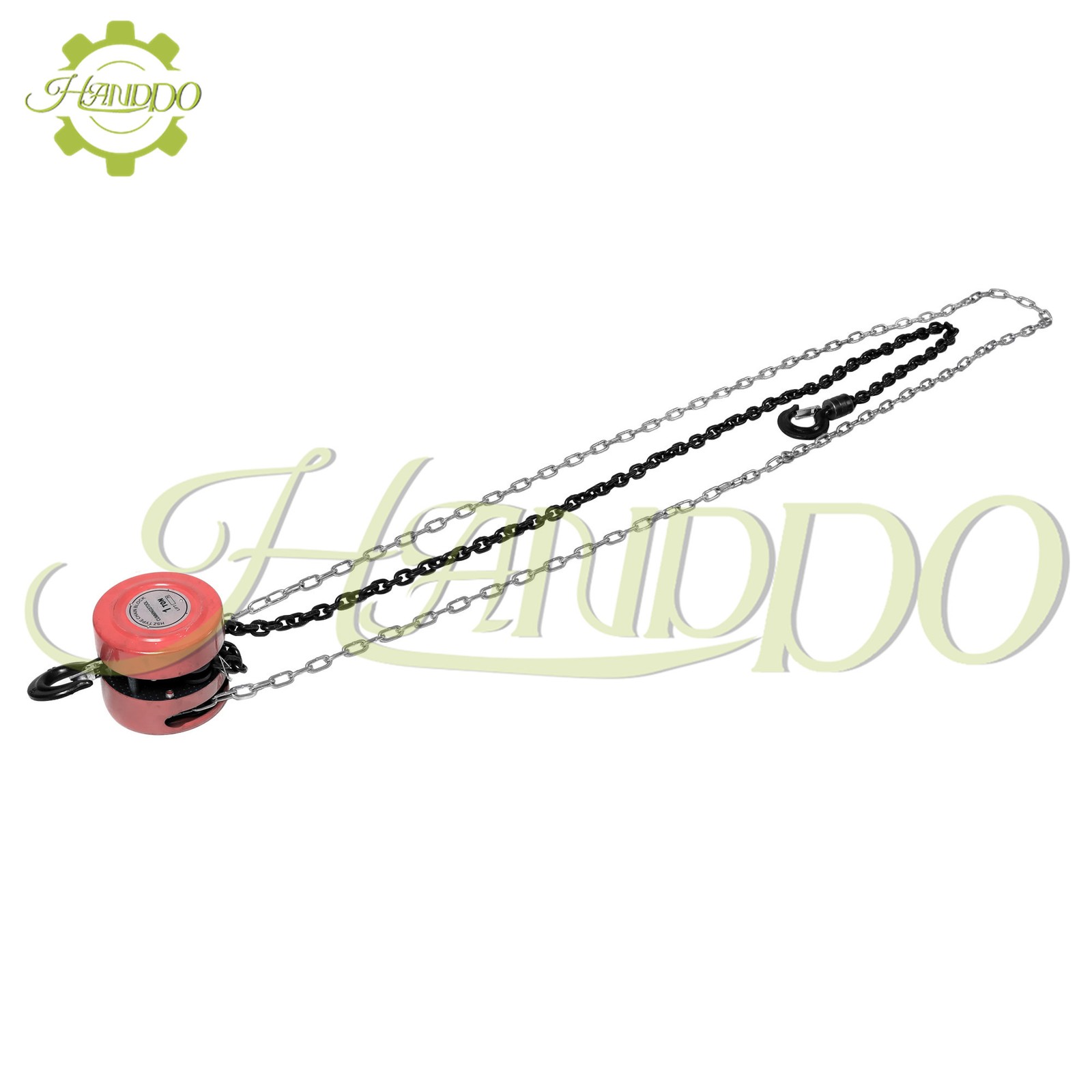 Hand Chain Hoist 1 Ton 2200 Lbs Capacity 7 Feet/2.1m with 2 Heavy Duty Hooks