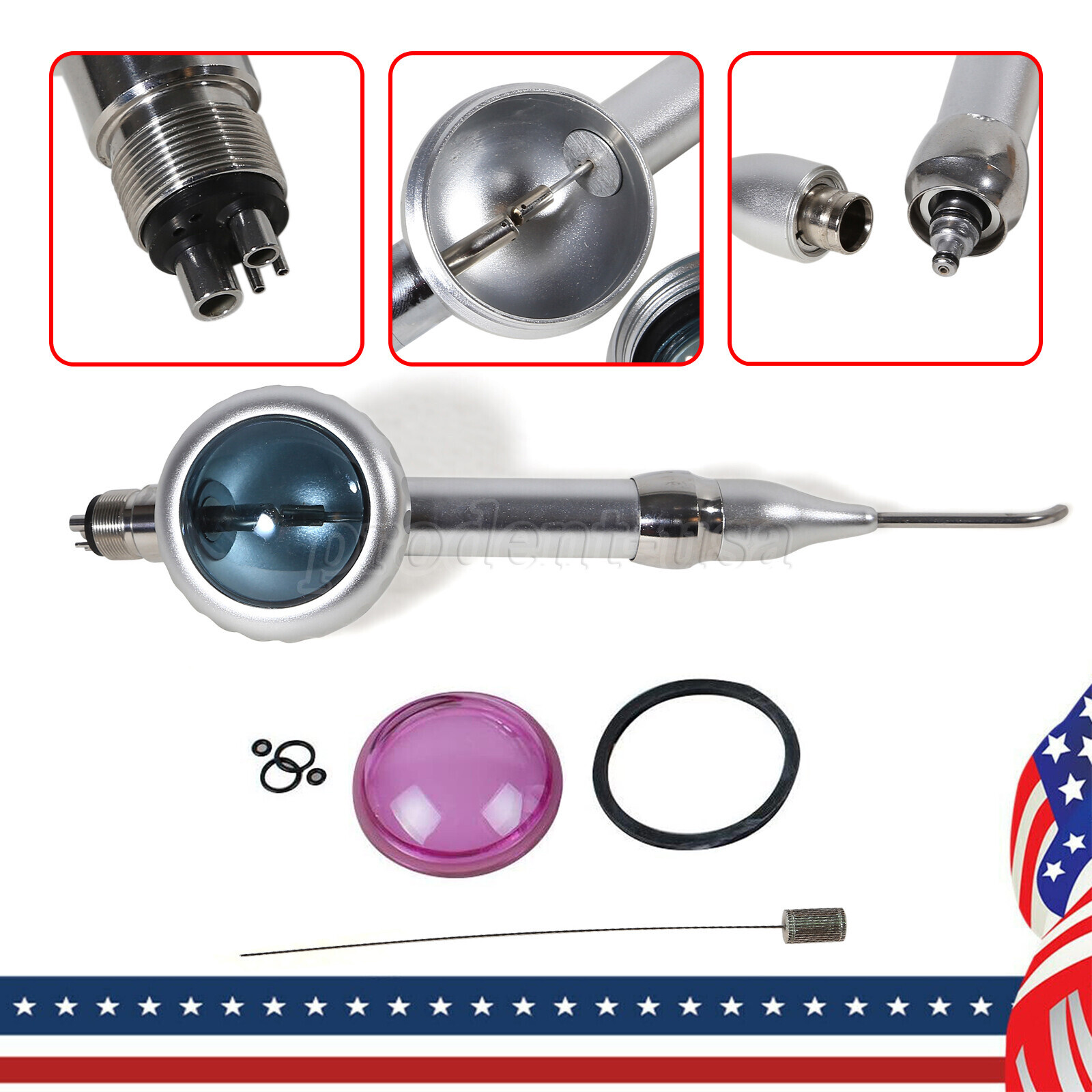 Dental Cordless LED Endo Motor 16:1 Contra Angle + Woodpecker DTE Apex Locator