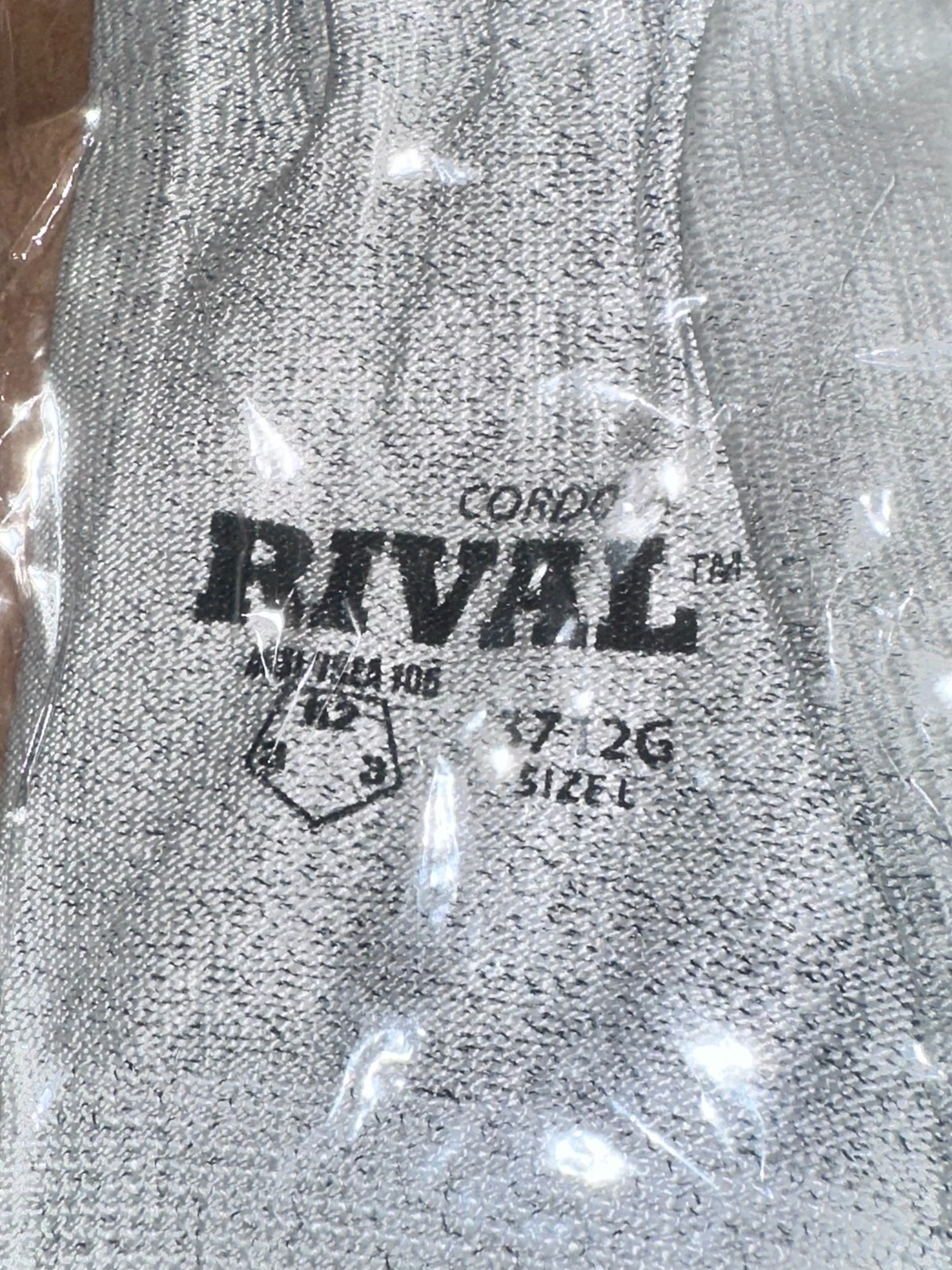 Cordova 3712GL Rival Light Gray 13-Gauge HPPE Shell Gloves 12pc A2 Industrial