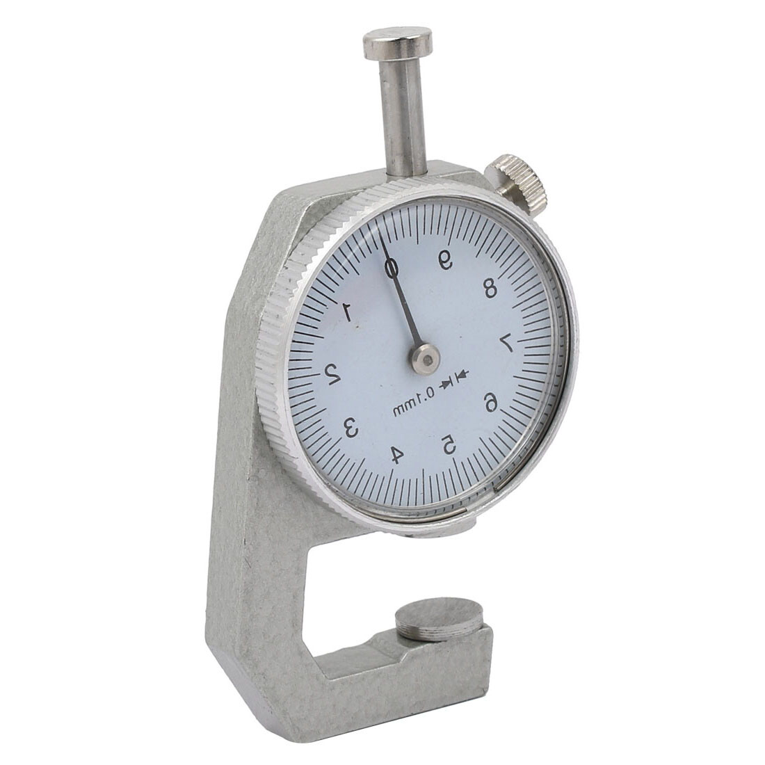 0 to 10mm Range Measuring Tools 0.1mm Resolution Round Dial Thickness Gauge
