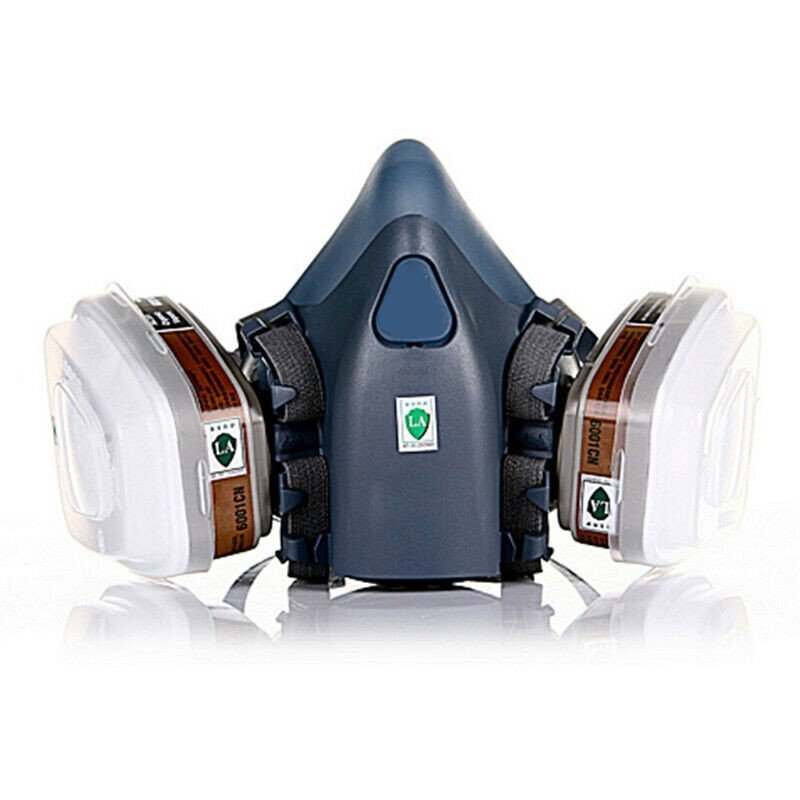 7 IN 1 Half Face Mask for 6200 / 7502 Gas Painting Spray Protection Respirator