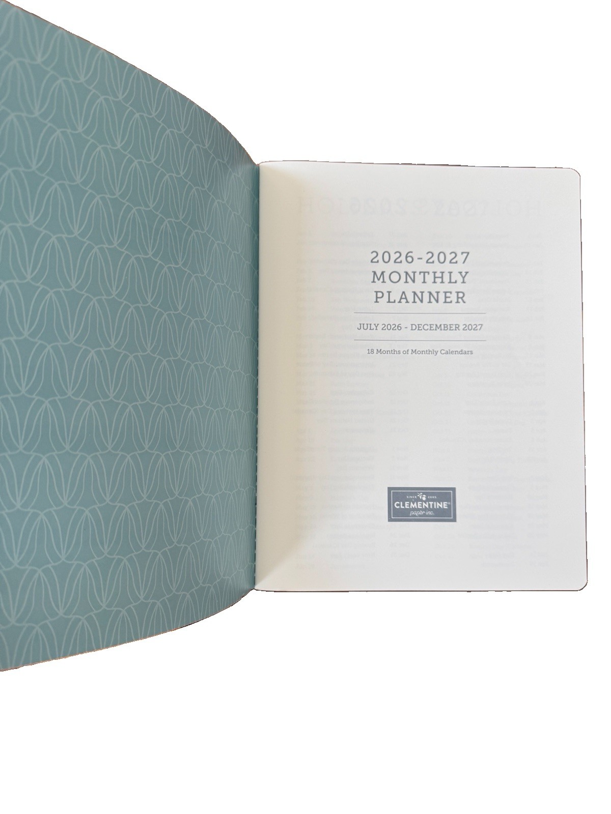 Clementine Planner July 2026-Dec 2027 Planner 18 Mo. Notebook Size Large Floral