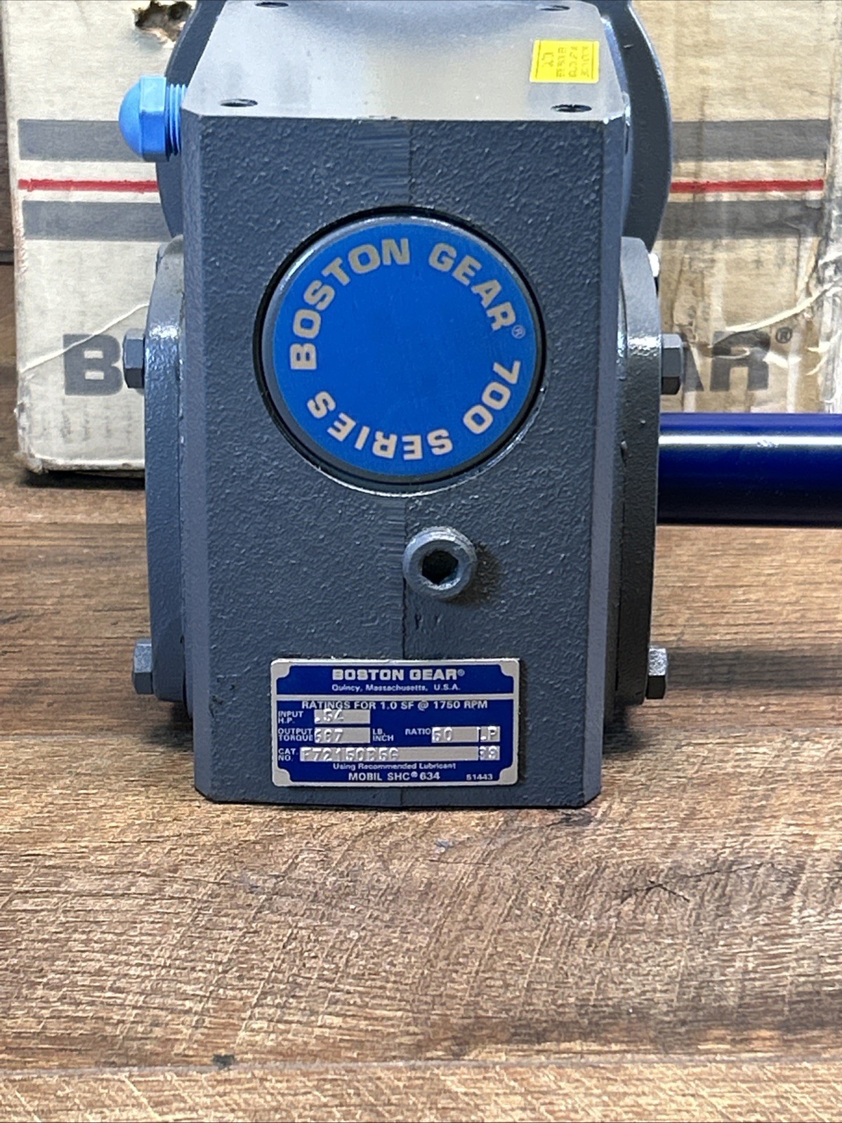 Boston Gear F721-50-B5-G, 50:1 Ratio, Speed Reducer, 56C Frame