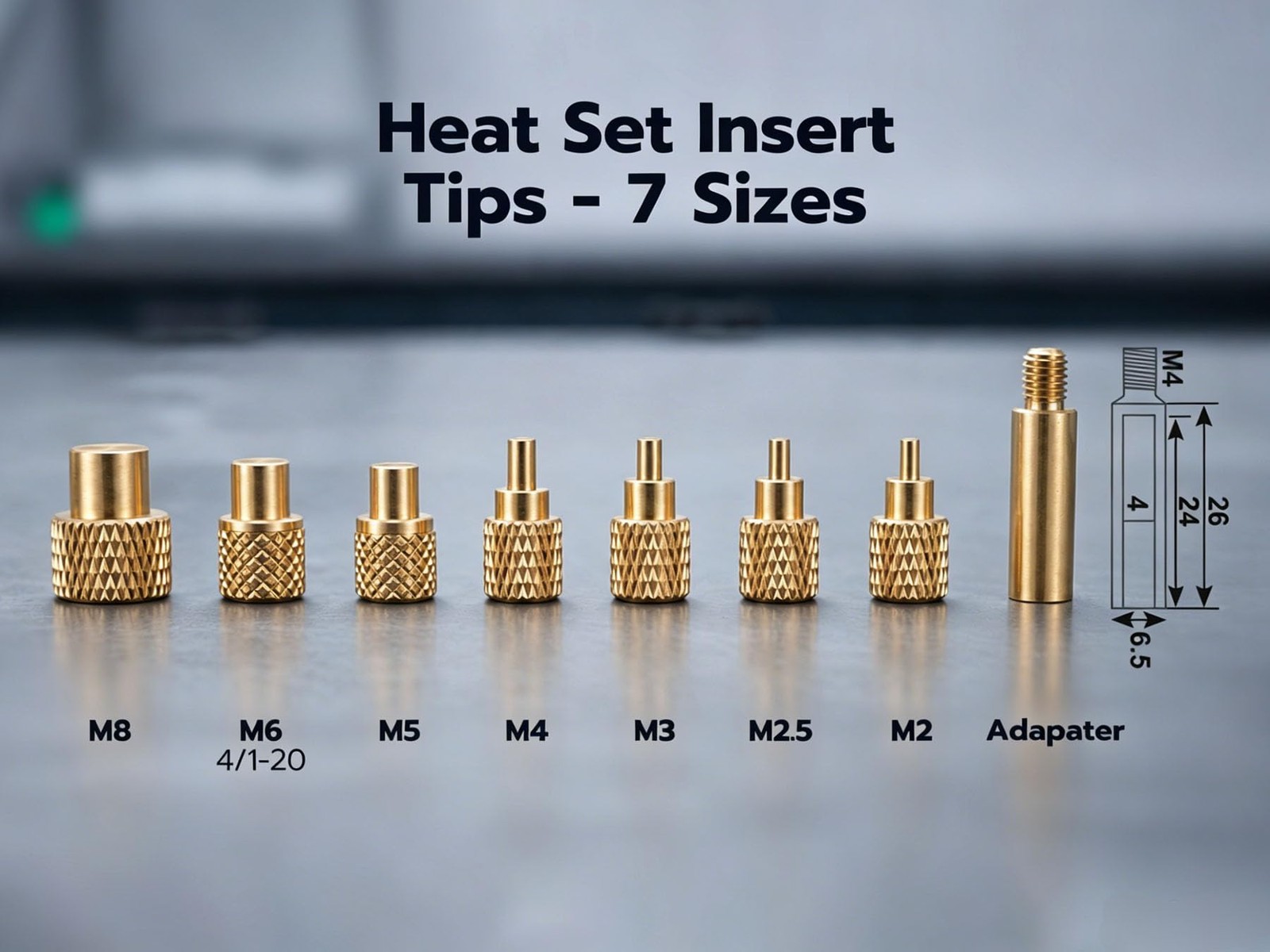 3DZWMAN Vertical Heat Set Insert Tool, Pressing Brass Inserts 3D ZW12