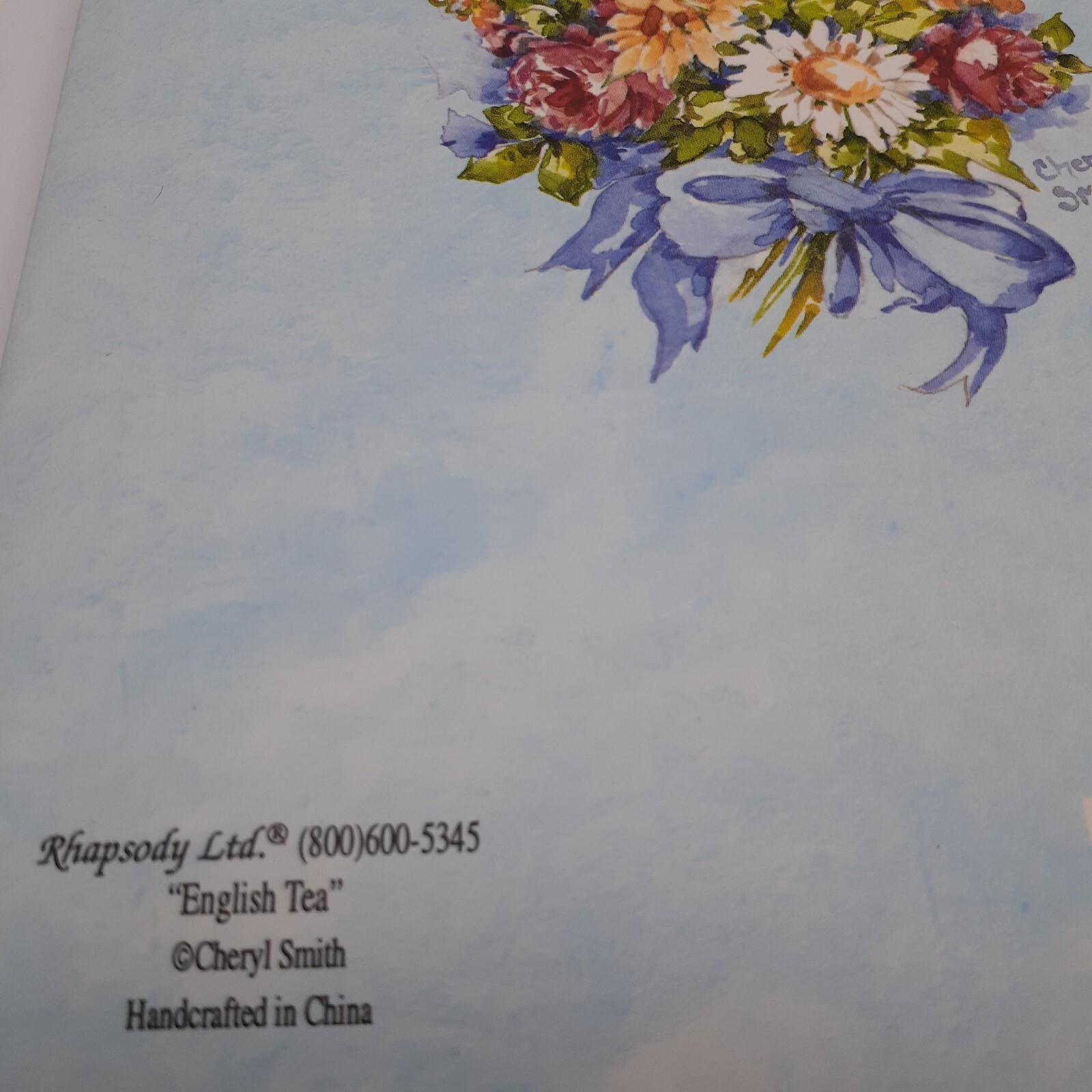 Blank Book Journal Rhapsody LTD English Tea Spiral Spring Floral 8.5″x6″ Gift