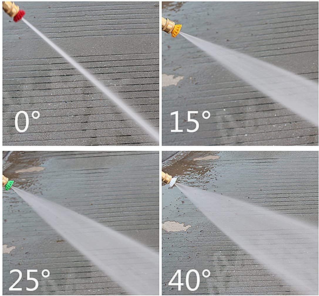 7 Pieces Pressure Washer Small, Red, Yellow, Green, White, Black, Blue, Pink