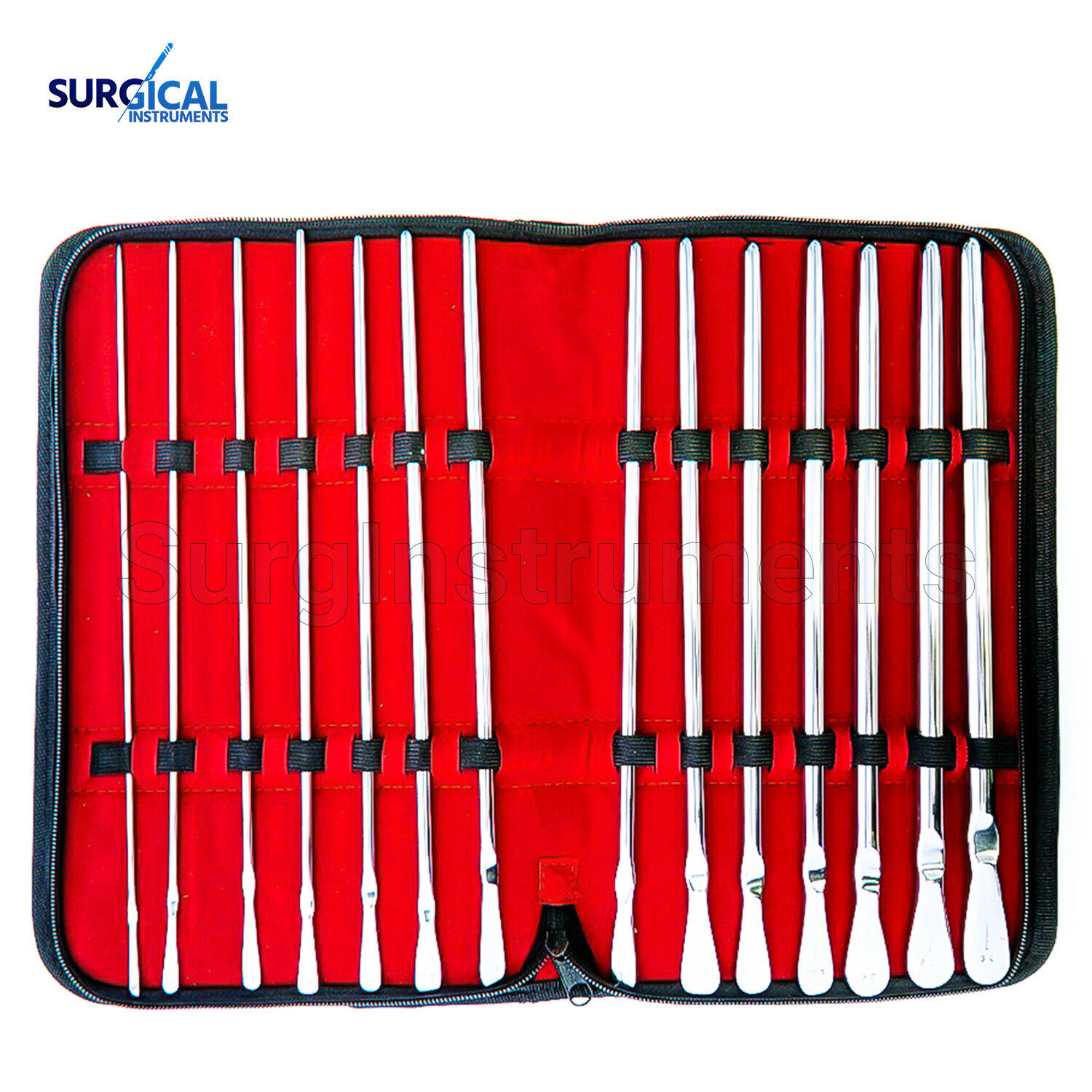 Dittel Urethral Sounds Set of 14, Urology Instruments