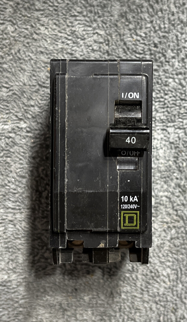 Square D 40 Amp Circuit Breaker QO240 2-Pole NOB FAST FREE SHIPPING