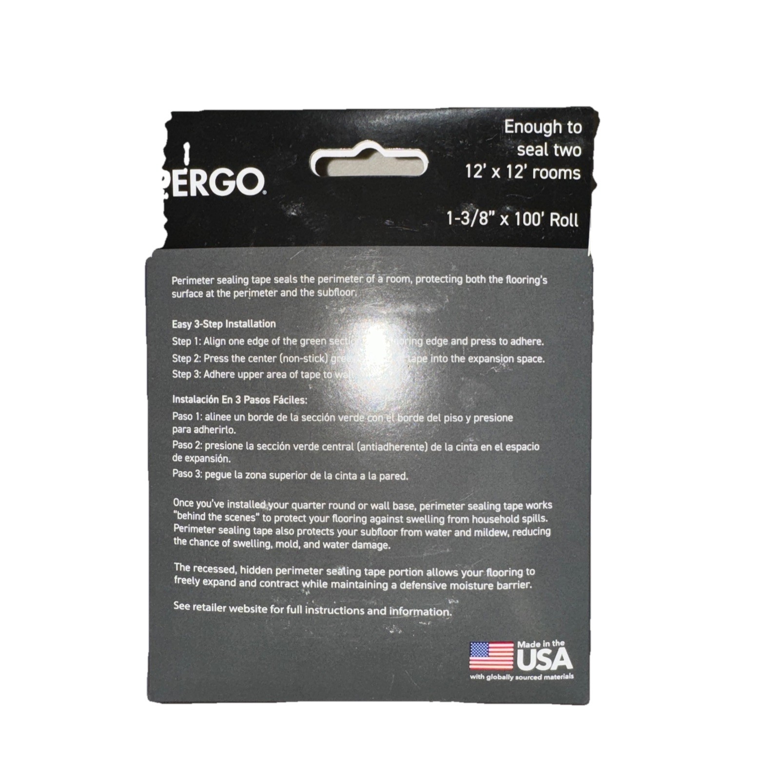 Pergo Sealing 1.375 in. x 100 ft. Indoor Waterproof Flooring Tape Rolls