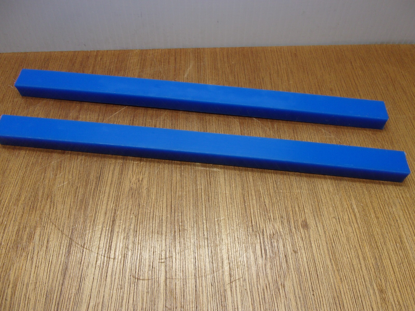 (Qty.2) 3/4″ X 1/2″ X 12″ UHMW PE Tivar Blue Flat Bar Plate Stock FDA Compliant