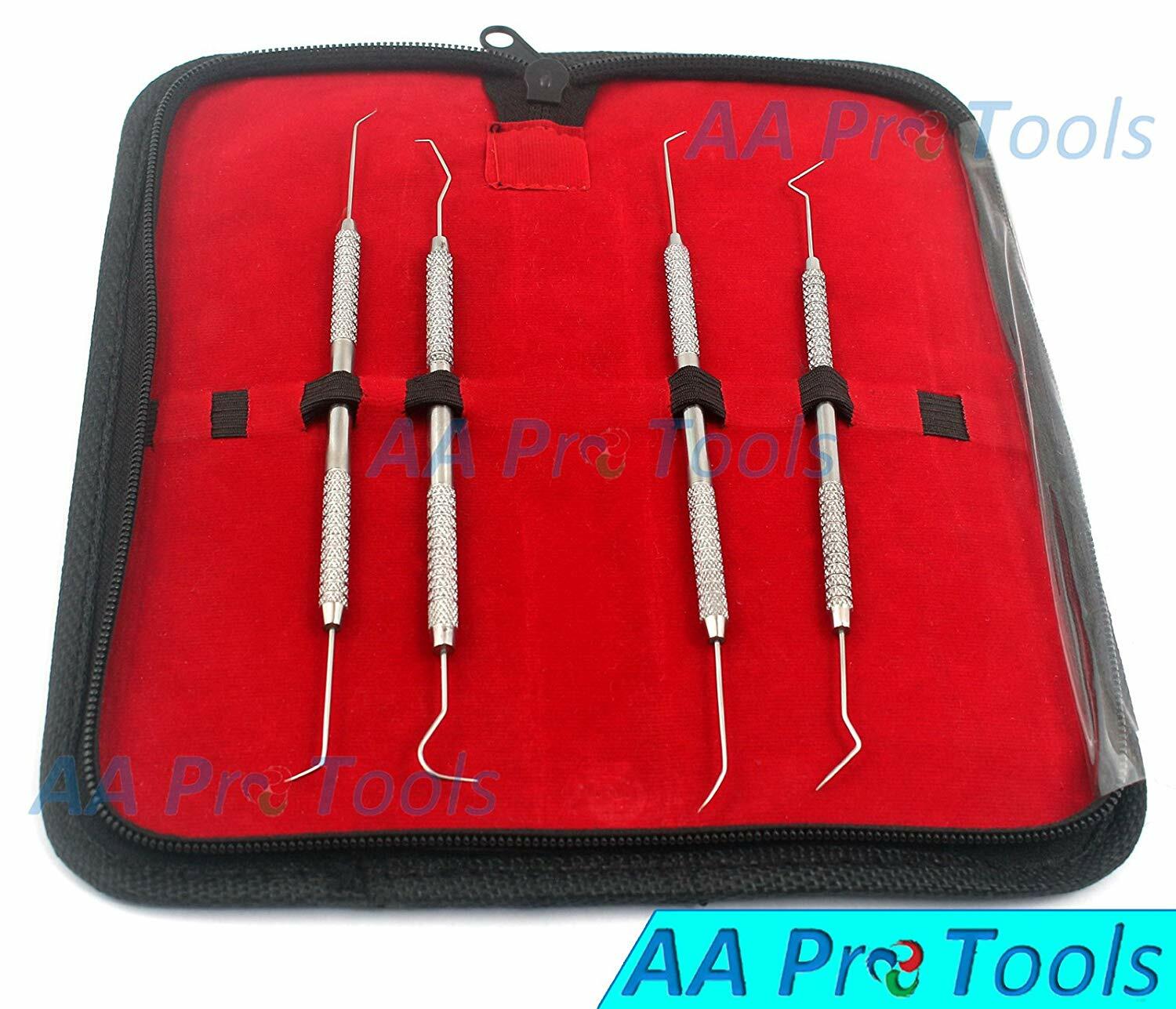4pc Dental Pick Probe Pick Wax Clay Sculpting Set A+ Quality