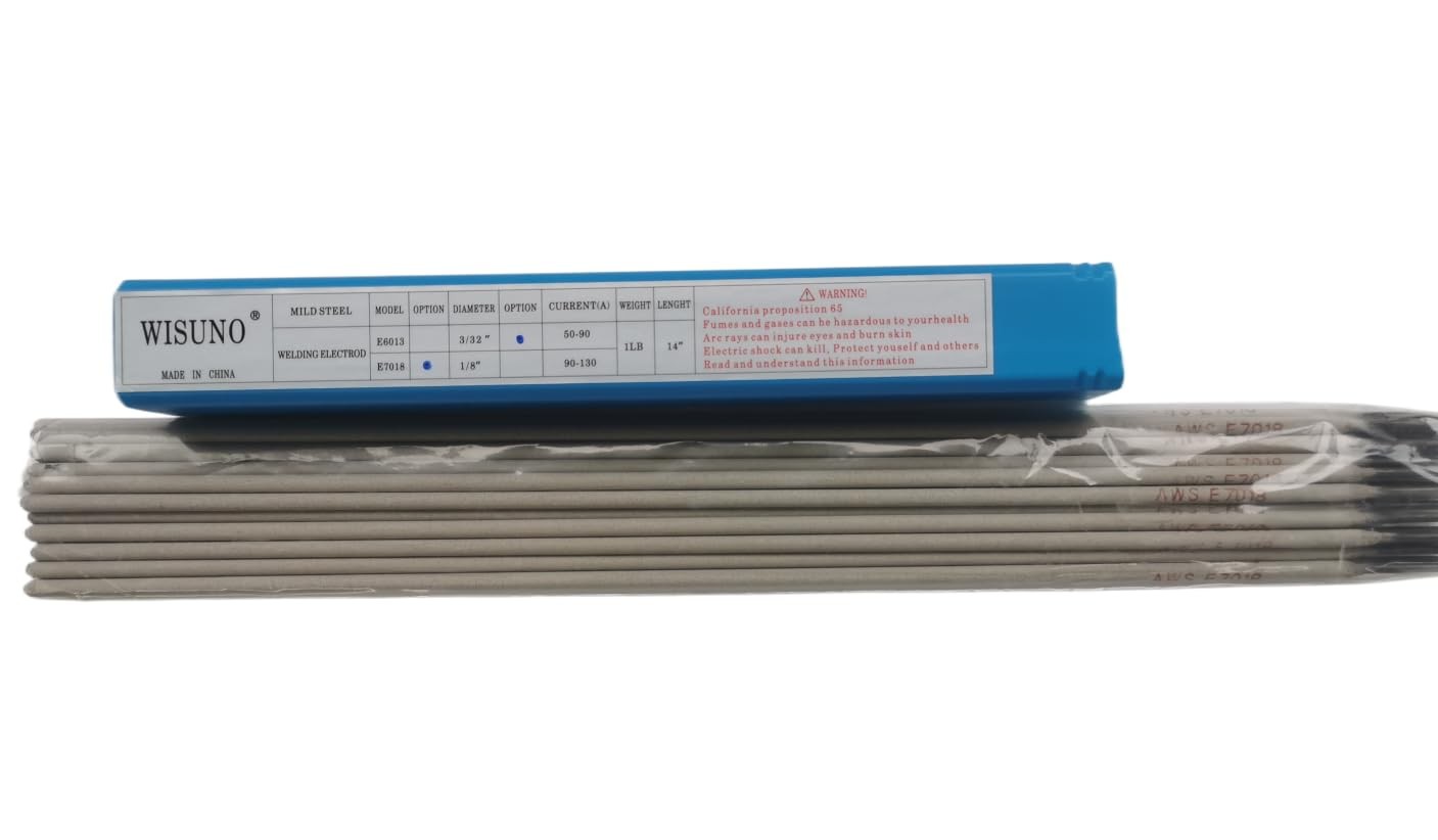 WISUNO Welding Rods,E7018 3/32’’ 1LB,Carbon Steel Stick Electrodes