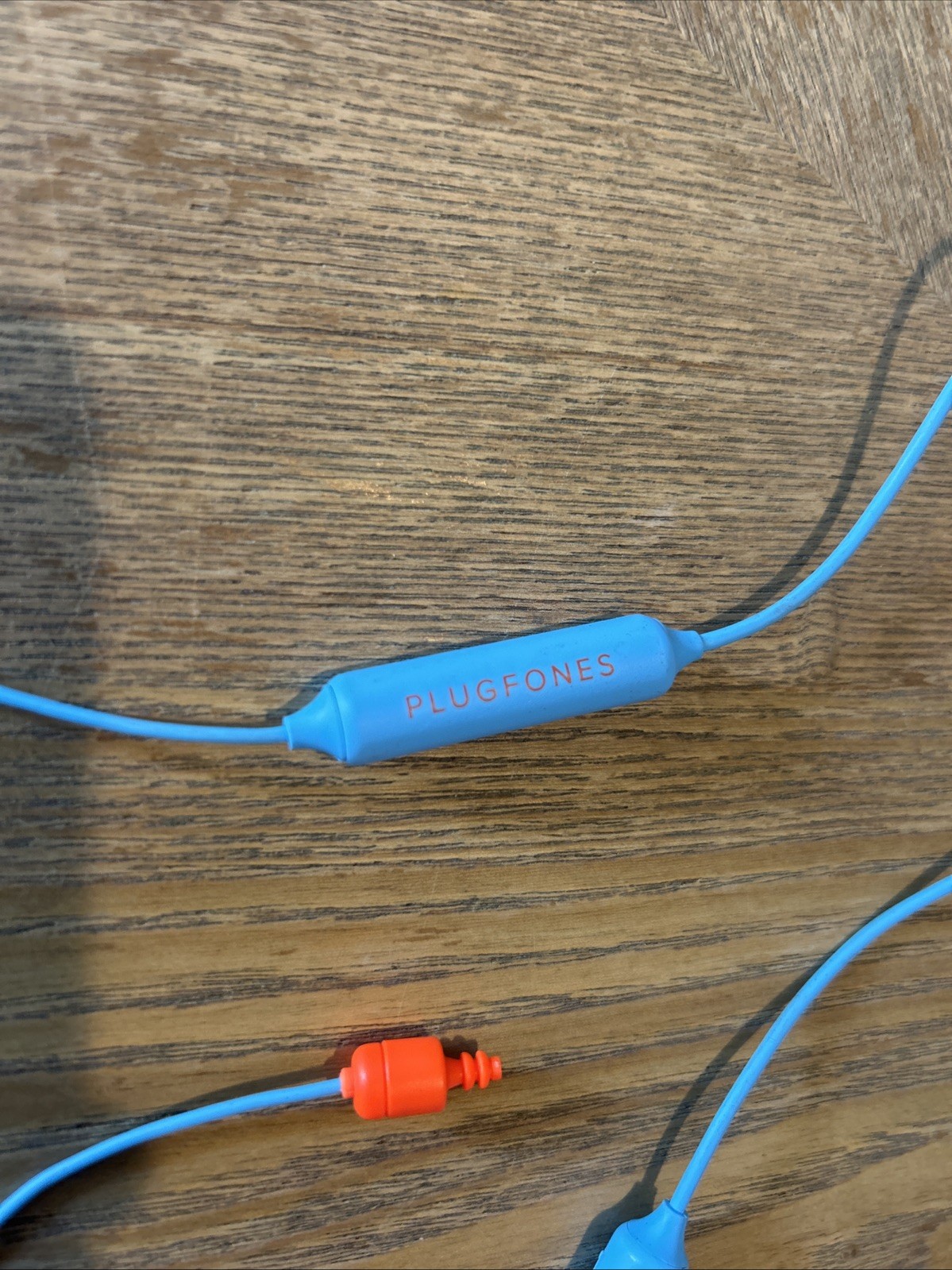 Plugfones Wireless BasicPro Bluetooth, Earplugs, Headphones! Blue Orange MISSING