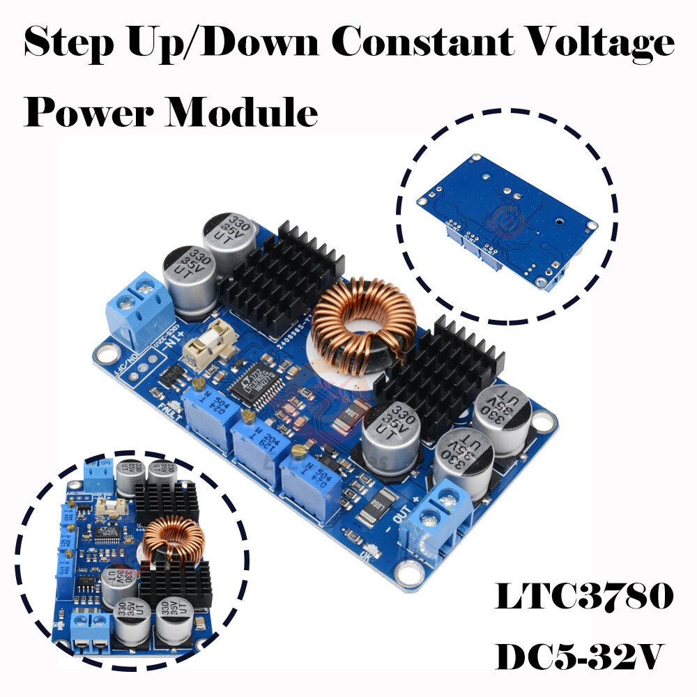 LTC3780 10A DC 5V-32V to 1V-30V Automatic Step Up Down Regulator Charging Module