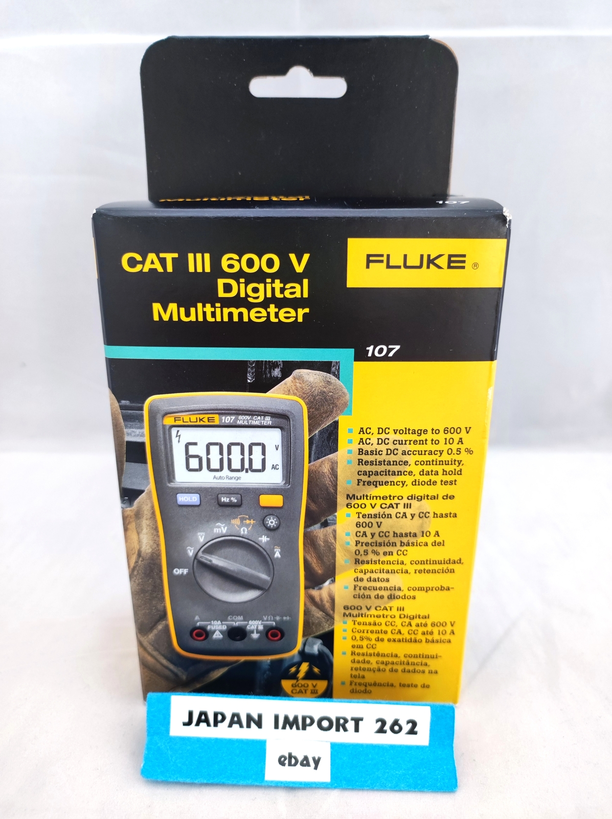 Fluke 107 AC DC Current Handheld Digital Multimeter 4367953