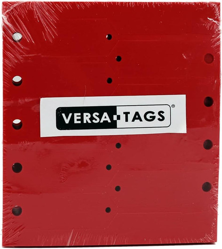 RED Self-Locking Arrow Key Tags (1,000 per pack) 1000 Tags, Fire Engine Red