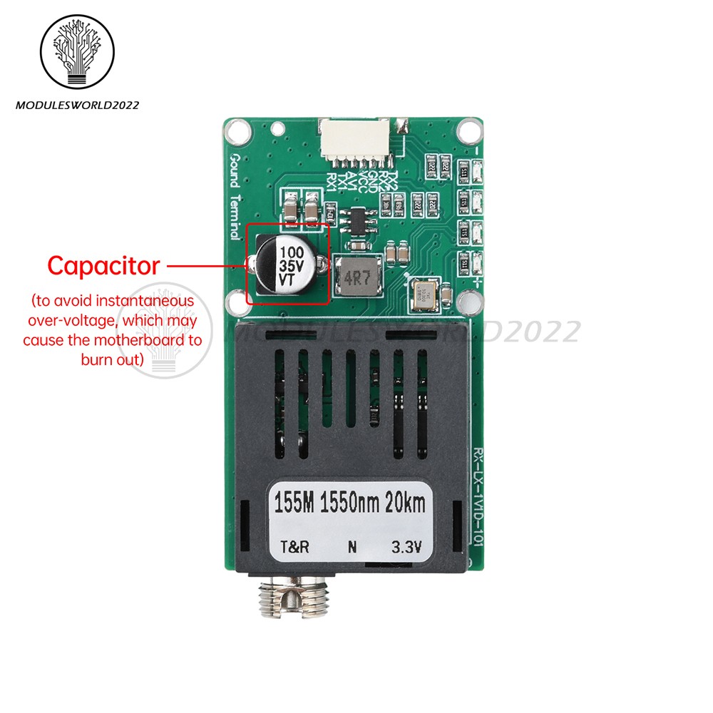 TTL Optical Transceiver Module TTL To Fiber Module For Drone RX/TX/AV/VCC/GND