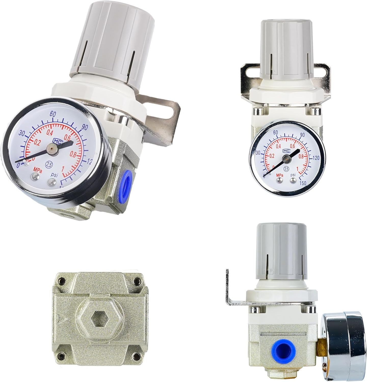 AR2000-02 Air Pressure Regulator 1/4” Port 0-150 PSI Adjustable Air Compressor R