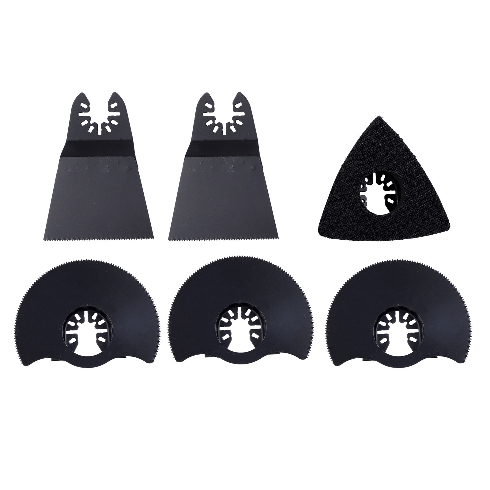 124 × pieces TITANIUM OSCILLATING BLADE SET MULTI-TOOL BLADES WITH SANDPAPER