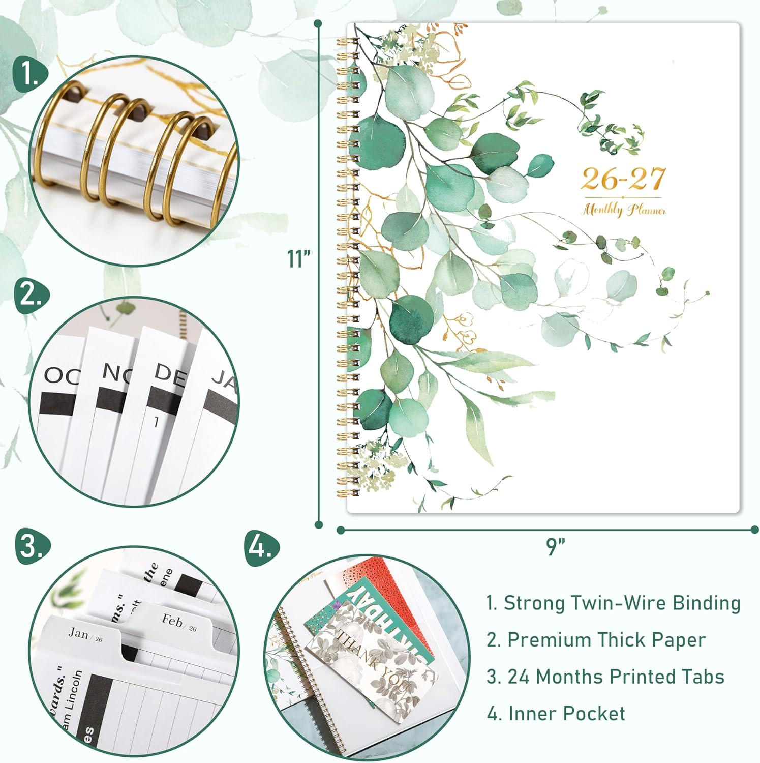 2026-2027 Monthly Planner – Monthly Planner 2026-2027 from Jan. 2026 to Dec. 202