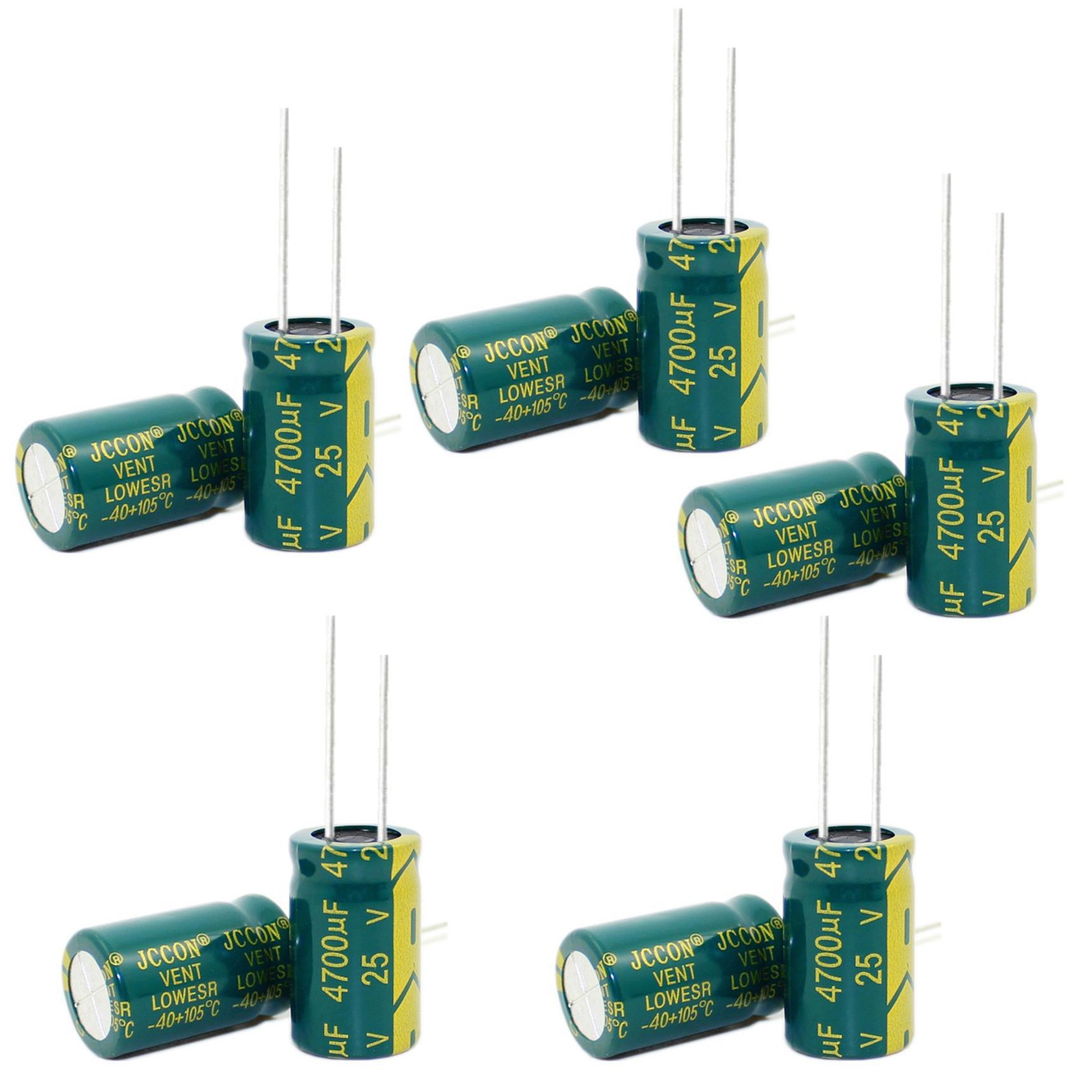 10Pcs 25V Capacitors Electrolytic Low ESR 105°C 16mm x 26mm 1uF to 22000uF