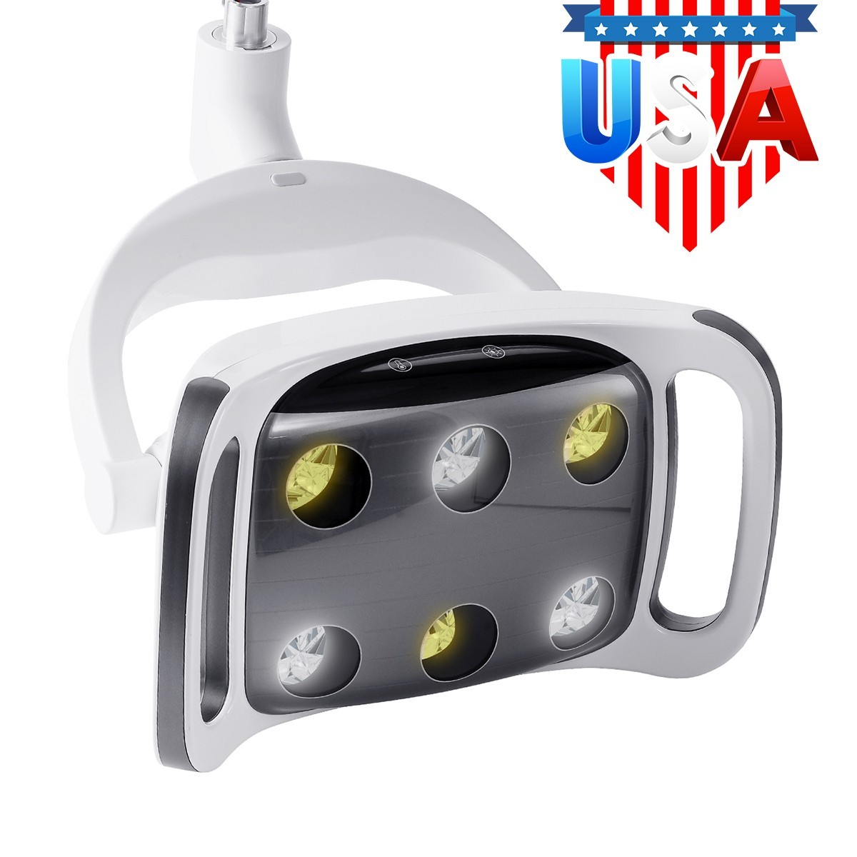 9W Dental 6 LED Lamp Oral Light Lamp For Unit Chair 8-level adjustable Ra90