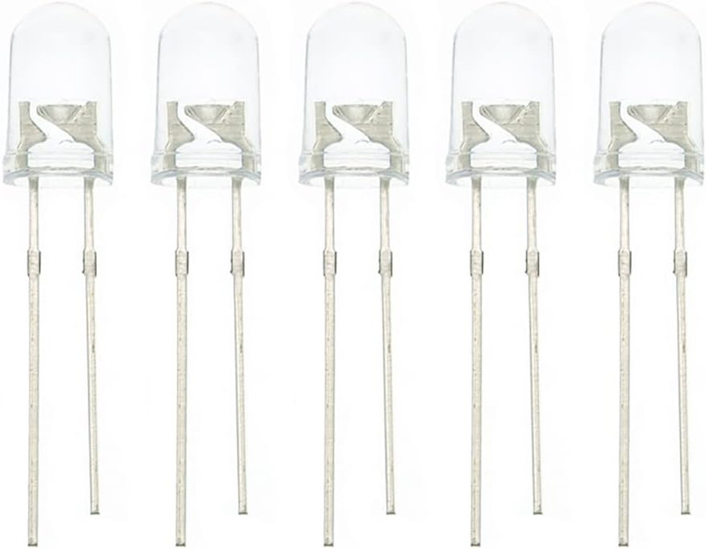 100Pcs 5Mm RGB Multicolor Slow Flashing LED Diode, Multi-Color Blinking Chang…