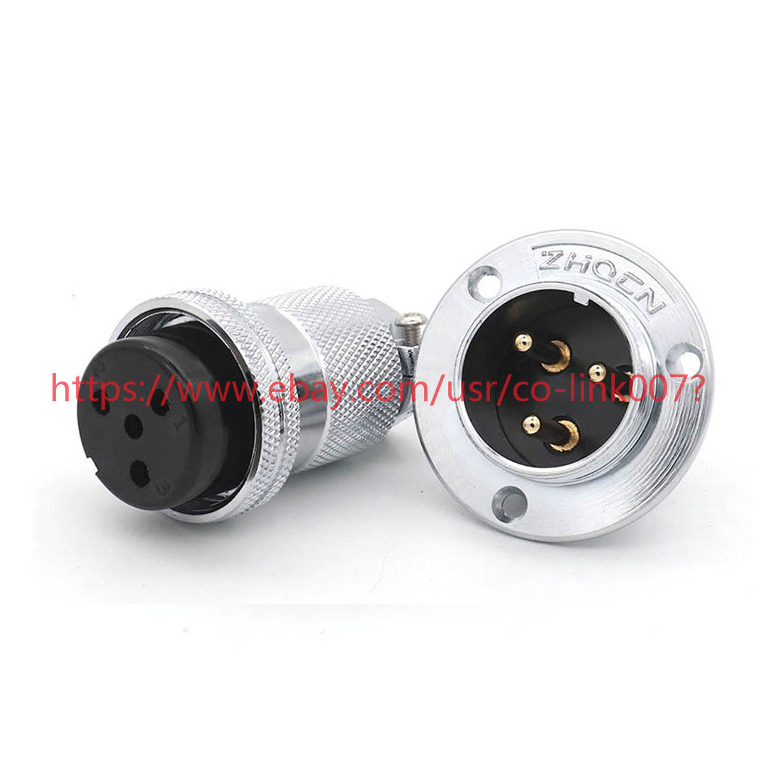 GX30 3Pin XLR Flange Aviation Plug Ham Radio DF30 Panel waterproof Connector