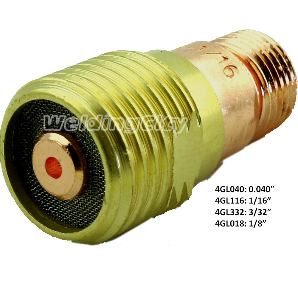 WeldingCity® 5-pk TIG Welding Torch STUBBY Gas Lens 4GL332 (3/32″) for 17/18/26